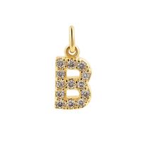 1 Piece Copper Zircon 14K Gold Plated Inlay Polished Pendant Chain sku image 56