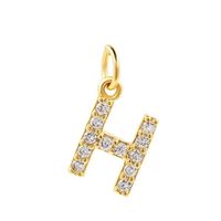 1 Piece Copper Zircon 14K Gold Plated Inlay Polished Pendant Chain sku image 62