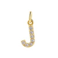 1 Piece Copper Zircon 14K Gold Plated Inlay Polished Pendant Chain sku image 9