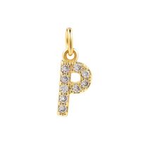 1 Piece Copper Zircon 14K Gold Plated Inlay Polished Pendant Chain sku image 69