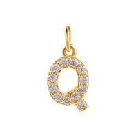 1 Piece Copper Zircon 14K Gold Plated Inlay Polished Pendant Chain sku image 70