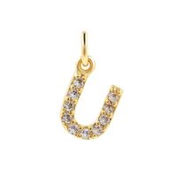1 Piece Copper Zircon 14K Gold Plated Inlay Polished Pendant Chain sku image 73