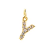 1 Piece Copper Zircon 14K Gold Plated Inlay Polished Pendant Chain sku image 77