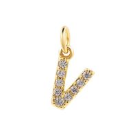 1 Piece Copper Zircon 14K Gold Plated Inlay Polished Pendant Chain sku image 74