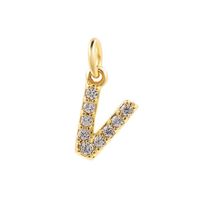 1 Piece Copper Zircon 14K Gold Plated Inlay Polished Pendant Chain sku image 21