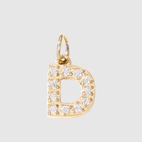 1 Piece Stainless Steel Zircon 14K Gold Plated Inlay Polished Pendant sku image 34