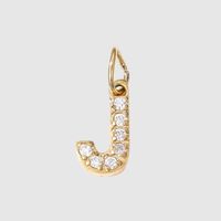 1 Piece Stainless Steel Zircon 14K Gold Plated Inlay Polished Pendant sku image 13