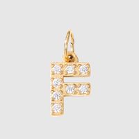 1 Piece Stainless Steel Zircon 14K Gold Plated Inlay Polished Pendant sku image 14