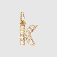 1 Piece Stainless Steel Zircon 14K Gold Plated Inlay Polished Pendant sku image 22