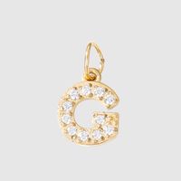 1 Piece Stainless Steel Zircon 14K Gold Plated Inlay Polished Pendant sku image 35