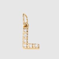 1 Piece Stainless Steel Zircon 14K Gold Plated Inlay Polished Pendant sku image 4