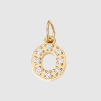1 Piece Stainless Steel Zircon 14K Gold Plated Inlay Polished Pendant sku image 15