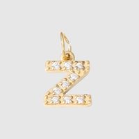 1 Piece Stainless Steel Zircon 14K Gold Plated Inlay Polished Pendant sku image 25