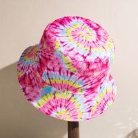 Unisex Casual Hip-hop Tie Dye Wide Eaves Bucket Hat main image 8