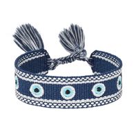 Simple Style Eye Polyester Embroidery Tassel Women's Drawstring Bracelets sku image 9