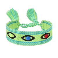 Simple Style Eye Polyester Embroidery Tassel Women's Drawstring Bracelets sku image 10