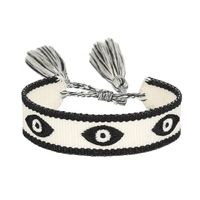 Simple Style Eye Polyester Embroidery Tassel Women's Drawstring Bracelets sku image 18