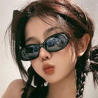 Retro Sweet Solid Color Ac Square Full Frame Women's Sunglasses main image 5