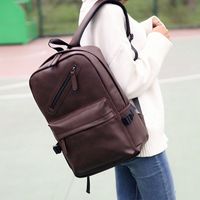 Casual Simple Men's Trendy Backpack Travel Bag sku image 4