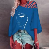 Women's T-shirt Half Sleeve T-shirts Printing Casual Human Face main image 3