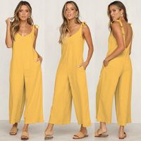 Women's Daily Street Casual Solid Color Ankle-length Jumpsuits main image 1