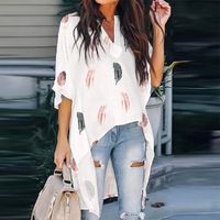 Women's Blouse Half Sleeve Blouses Printing Casual Printing main image 2