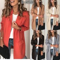 Women's Coat Long Sleeve Blazers Business Solid Color main image 1