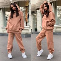 Women's Casual Simple Style Solid Color Spandex Pants Sets main image 4