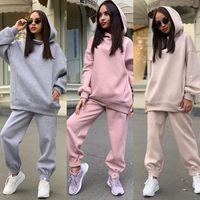 Women's Casual Simple Style Solid Color Spandex Pants Sets main image 1