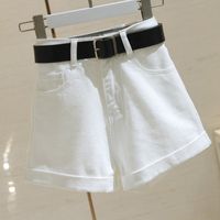 Women's Daily Simple Style Solid Color Shorts Button Shorts main image 5