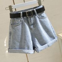 Women's Daily Simple Style Solid Color Shorts Button Shorts main image 1