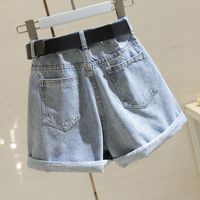 Women's Daily Simple Style Solid Color Shorts Button Shorts main image 4