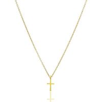 Simple Style Cross Alloy Plating Gold Plated Unisex Pendant Necklace main image 5