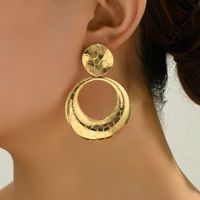 1 Pair Elegant Retro Geometric Ferroalloy Drop Earrings sku image 3