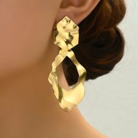 1 Pair Elegant Retro Geometric Ferroalloy Drop Earrings sku image 4