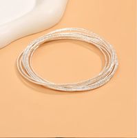 Simple Style Solid Color Ferroalloy Women's Bangle main image 3