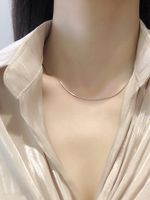 Simple Style Solid Color Ferroalloy Women's Necklace sku image 2