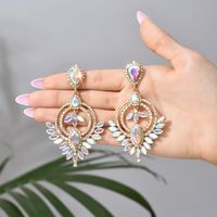 Retro Lady Ethnic Style Water Droplets Rhinestone Inlay Artificial Gemstones Women's Drop Earrings main image 7