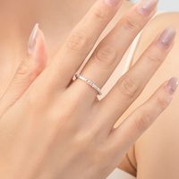 Ig Style Simple Style Round Sterling Silver Plating Silver Plated Rings main image 5