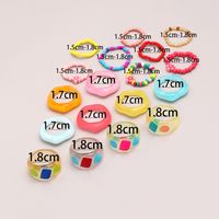 Sweet Solid Color Resin Wholesale Rings main image 3