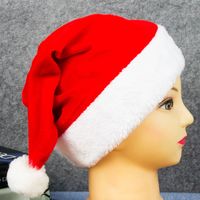 Christmas Simple Style Color Block Cloth Party Christmas Hat main image 4