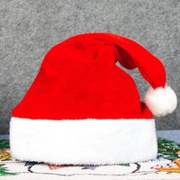 Christmas Simple Style Color Block Cloth Party Christmas Hat sku image 1