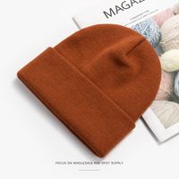 Women's Classic Style Solid Color Eaveless Wool Cap main image 5