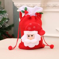 Christmas Simple Style Elk Cloth Party Gift Bags sku image 5