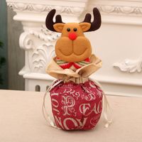Christmas Simple Style Elk Cloth Party Gift Bags sku image 23