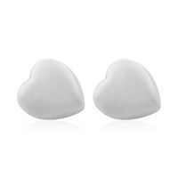 1 Pair Simple Style Heart Shape Plating 304 Stainless Steel 18K Gold Plated Ear Studs sku image 1