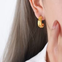 1 Pair Elegant Luxurious Baroque Style Geometric Plating Inlay Stainless Steel Artificial Pearls Rhinestones 18k Gold Plated Earrings sku image 7