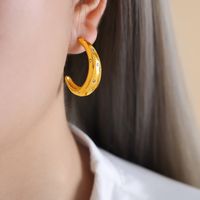 1 Pair Elegant Luxurious Baroque Style Geometric Plating Inlay Stainless Steel Artificial Pearls Rhinestones 18k Gold Plated Earrings sku image 5