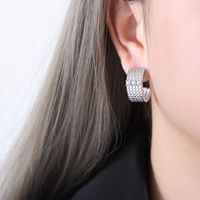 1 Pair Elegant Retro Baroque Style Geometric Plating Inlay Imitation Pearl Titanium Steel Artificial Gemstones Artificial Pearls 18k Gold Plated Earrings sku image 5