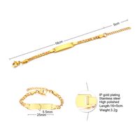 IG Style Simple Style Rectangle 304 Stainless Steel 18K Gold Plated Bracelets In Bulk sku image 1